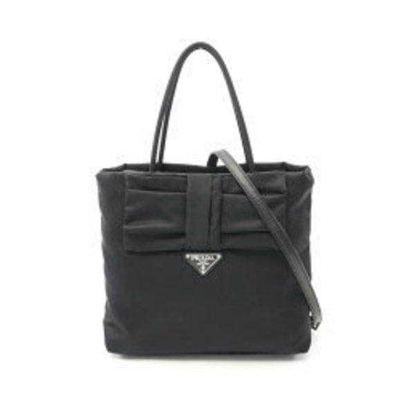 Prada nylon tote bag black - Picture 1 of 7